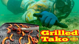 TAKO DIVE, PULEHU TAKO (Grilled Octopus), Catch and Cook, Spearfishing Hawaii, Ep93