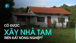 Có được phép xây dựng nhà tạm trên đất nông nghiệp? | VTC1