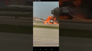 Возгорания самолета в шереметьева. 13 человек погибли