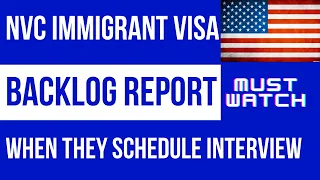 NVC Immigrant Visa || Backlog Report| October 2022