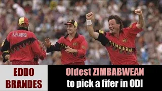 EDDO BRANDES | Oldest ZIMBABWEAN Cricketer to pick ODI fifer | 5/41 vs INDIA | TRI SERIES 1997