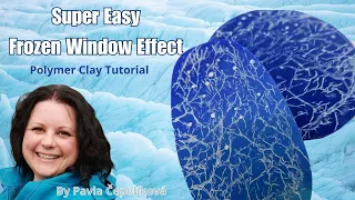 How to make Frozen window look in polymer clay- super easy tutorial