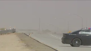 High winds trigger road closures in Antelope Valley