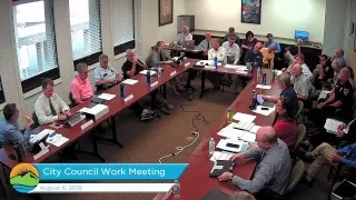 Provo City Council Work Meeting | August 6, 2018