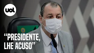 Omar Aziz, presidente da CPI da Covid, manda recado a Bolsonaro: “Eu lhe acuso”