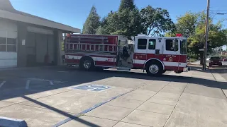 Santa Rosa Fire Department Water Tender 1 Responding