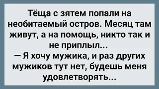 Теща с Зятем Попали на Необитаемый Остров! Сборник Свежих Анекдотов! Юмор!