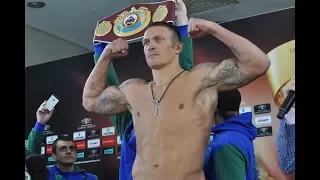 Alexander Usyk vs Marco Huck weigh in