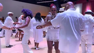 💃🏽🕺🏾 it’s a white affair steppin set don’t on copyrights to music