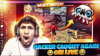 FREE FIRE HACKER,SCRIPT USER CAUGHT 🤣🤣 ON LIVE