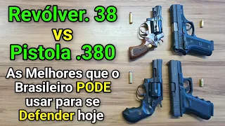 Pistolas .380 ou Revólver .38? Qual Vale mais a Pena agora? Taurus PT938, RT 838, Glock G25, ROSSI