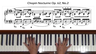 Chopin Nocturne in E major Op. 62, No. 2 Piano Tutorial