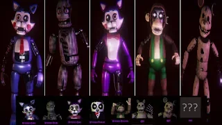 Five Nights at Candy's 2 ALL Playable Animatronics (UPDATED)