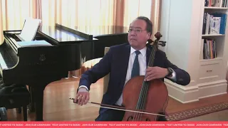 Yo-Yo Ma's unbelievable performance at Biden's campaign.