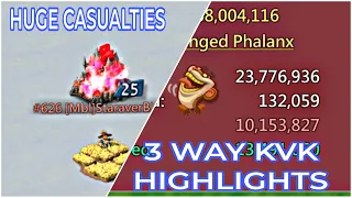 3 WAY KVK HIGHLIGHTS FEAT:- (I$F) LORDS MOBILE #lordsmobilerallies #kvk