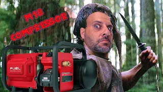 All New Milwaukee M18 Cordless Air Compressor (REVIEW) I just made the M18 compressor go RAMBO MODE!