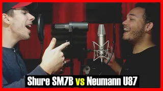 Shure SM7B vs Neumann U 87 Ai Microphone Comparison for Singing, Rapping & Guitar