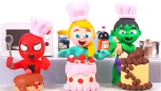 Tommy And His Friends Cake Challenge  💕Cartoons For Kids