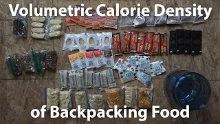 The Volumetric Calorie Density of Backpacking Food