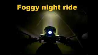 XSR700 foggy marilaque night ride.