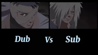 Madara’s Wake up to reality speech  Dub vs Sub