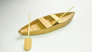 como hacer una canoa de cartón paso a paso