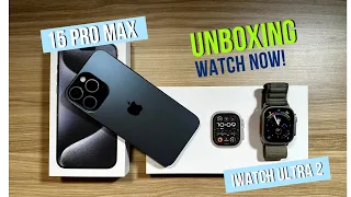 15 Pro Max Titanium Blue and iWatch Ultra 2 - Aesthetic First Look