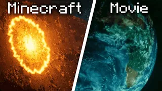 Comparison Minecraft Animation & Oppenheimer Movie