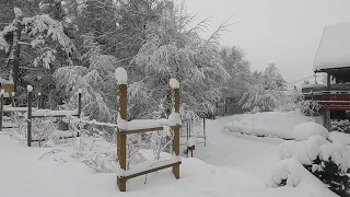 Snowfall in Norway