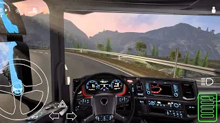 Driving Through the Mountain | Universal Truck Simulator - Mobile Gameplay Android Ios