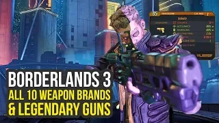 Borderlands 3 Weapons - All 10 Weapon Manufacturers In The Game (Borderlands 3 Legendary Weapons)