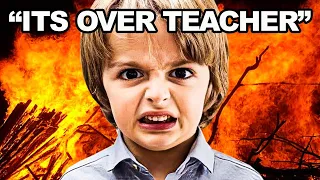 kid makes his teacher QUIT FOREVER.