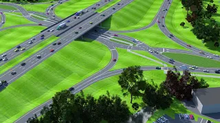 Navigating a Diverging Diamond Interchange