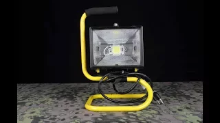 DIY halogen work light LED conversion