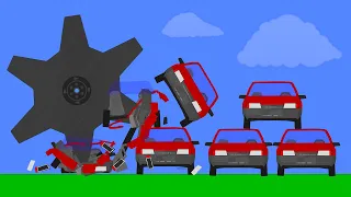 Cars vs Gears Extreme Car Crashes - Phun Algodoo Moments #funny #funnyvideo