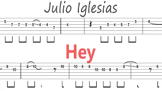 Julio Iglesias - Hey / Guitar Solo Tab+BackingTrack