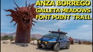 Galleta Meadows & Fonts Point in Anza Borrego State Park - California