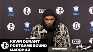 Kevin Durant | Postgame Sound | 3/13/22