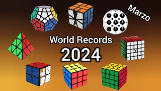 Todos los Records Mundiales del cubo Rubik | 2024 Marzo