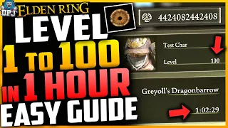 Easy LEVEL 1 to LEVEL 100 in 1 HOUR in Elden Ring - Rune Farm Glitch - Fast Guide For New Players