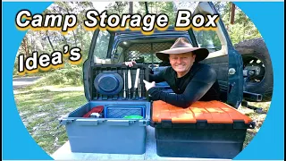 How I Pack My Camp Storage Box - [ Everything Fits In ]