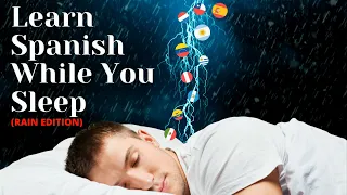 Keep Calm and Relax Learn Spanish (RAIN BACKGROUND EDITION)