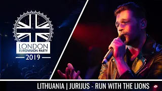 Jurij Veklenko - Run With The Lions (Lithuania) | LIVE | OFFICIAL | 2019 London Eurovision Party