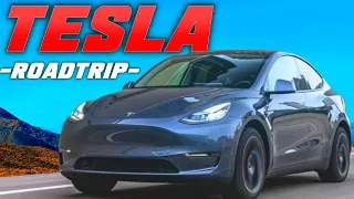 What it's REALLY like to ROAD TRIP a TESLA model y...(NOT WHAT WE THOUGHT!)