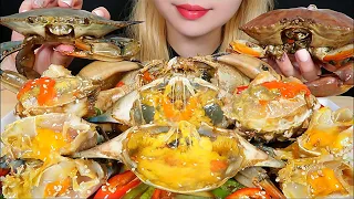 ASMR SOY SAUCE MARINATED RAW CRAB 🦀 Mukbang Eating sounds