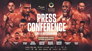 ANTHONY JOSHUA VS. OTTO WALLIN & DEONTAY WILDER VS. JOSEPH PARKER LAUNCH PRESS CONFERENCE LIVESTREAM