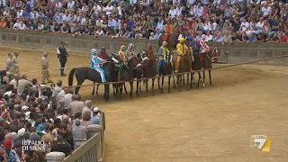 Palio of Siena 2 July 2023, Selva | live La7. Commentary Pierluigi Pardo