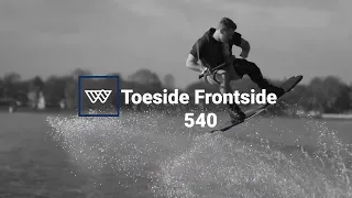 How to: Toeside Frontside 540 on a wakeboard!