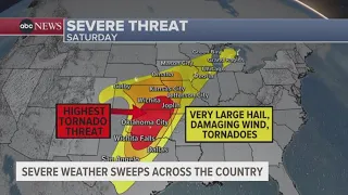 Severe weather sweeps across the country