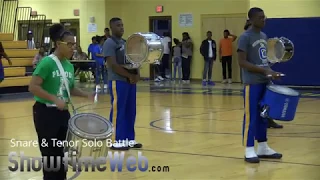 Snare and Tenor Solo Drum Battle - 2018 Madison High Drumline Competition